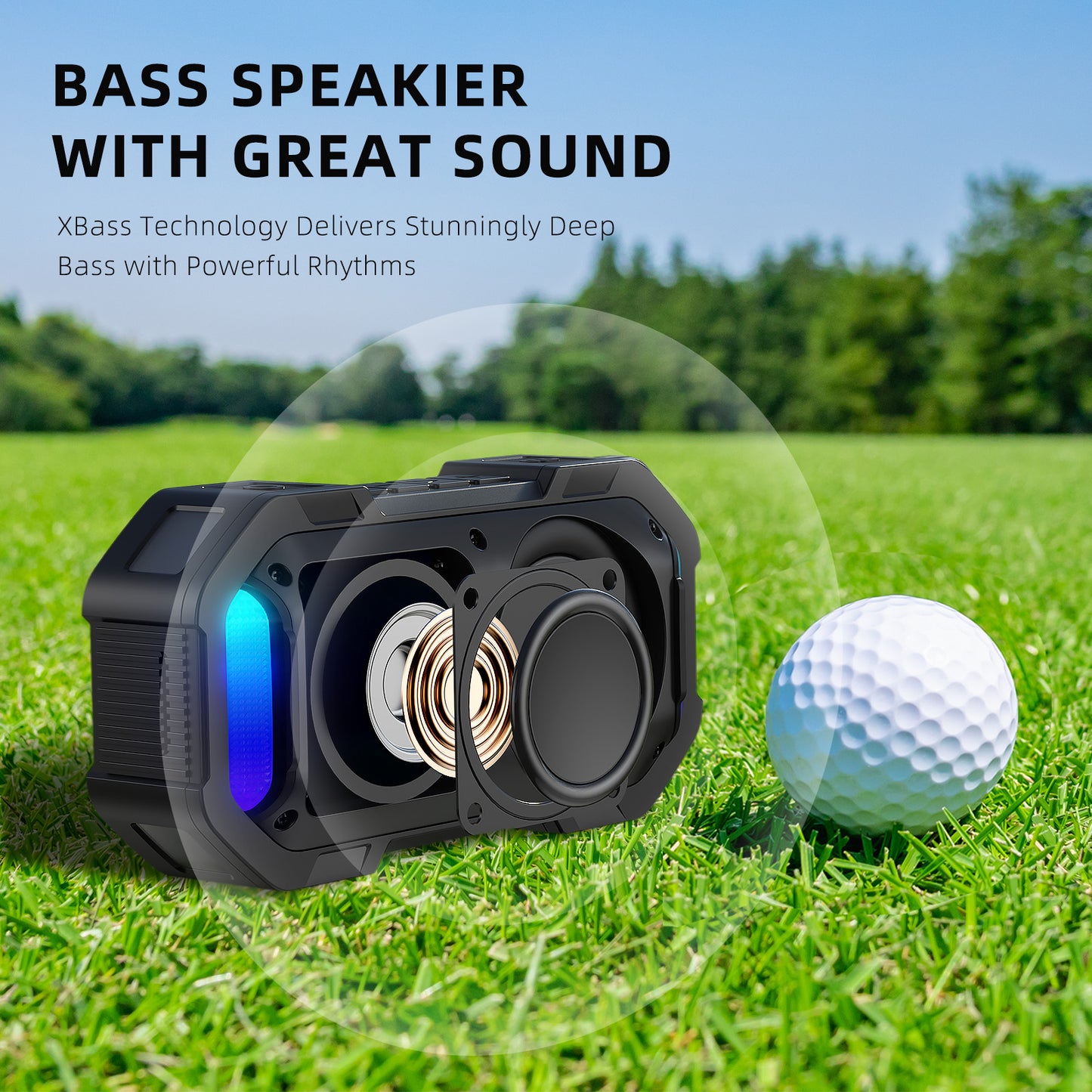 AIFA IPX7 Waterproof Portable Speaker - Perfect For Golf Yacht Outdoor Adventures